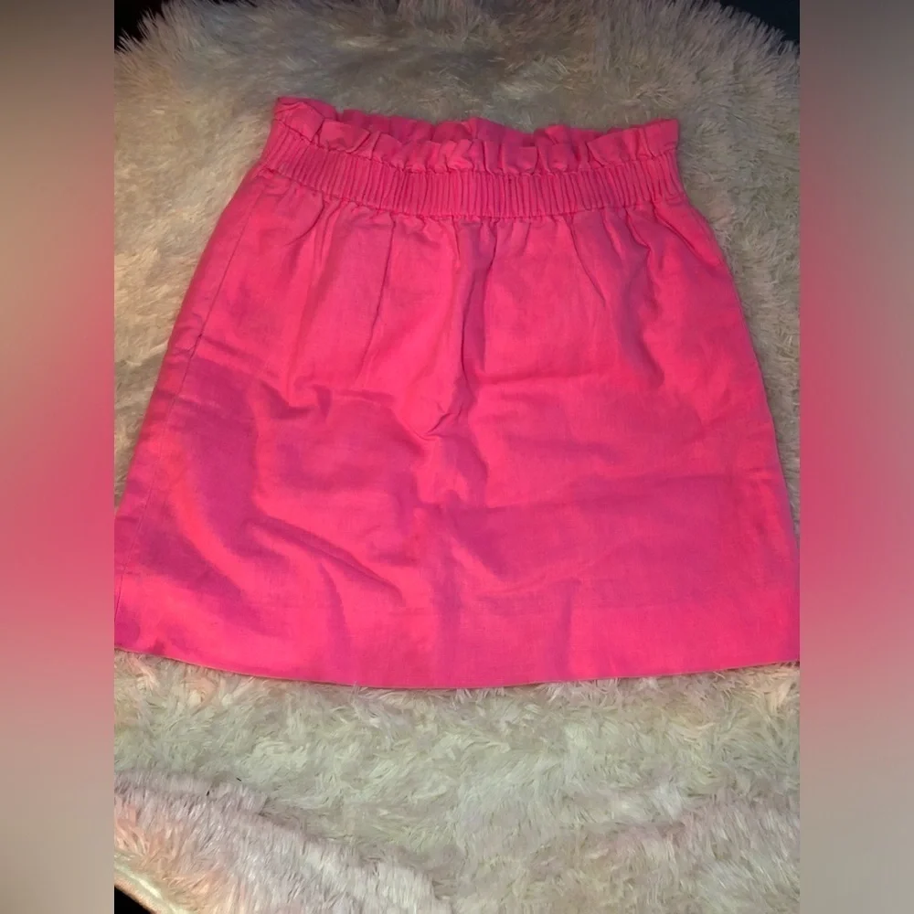 J. Crew Bright Pink Mini Skirt